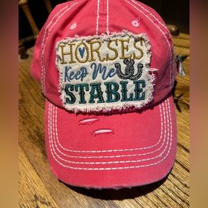 💗 NWOT HORSES KEEP ME STABLE Washed
Vintage Ballcap
 NWOT